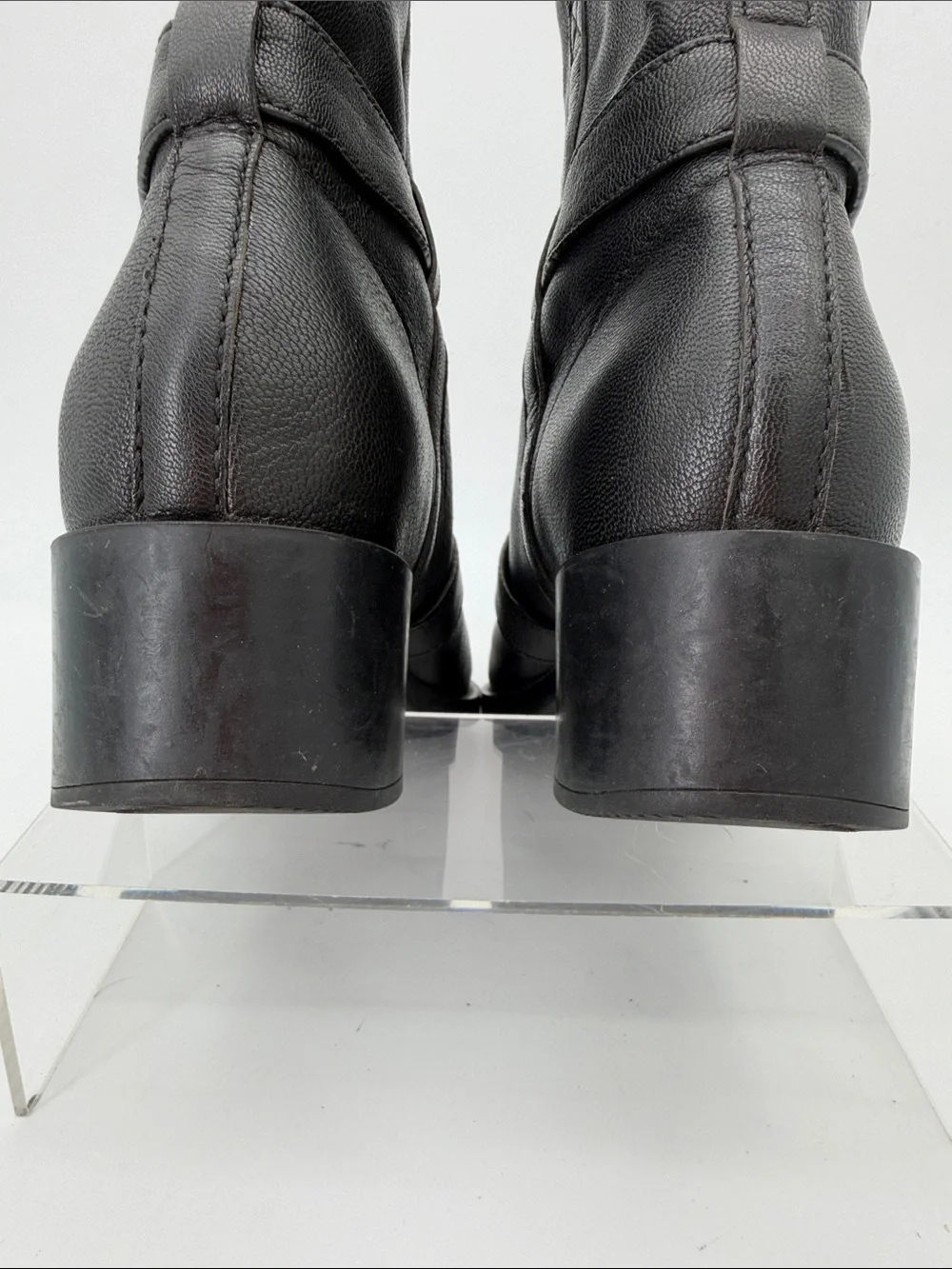 Cole Haan Fabrizia X Nike Buckle Moto Pull On Ankle Boots Women's Size 9.5B
